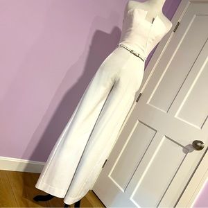 Black Halo Lena White Jumpsuit, 0